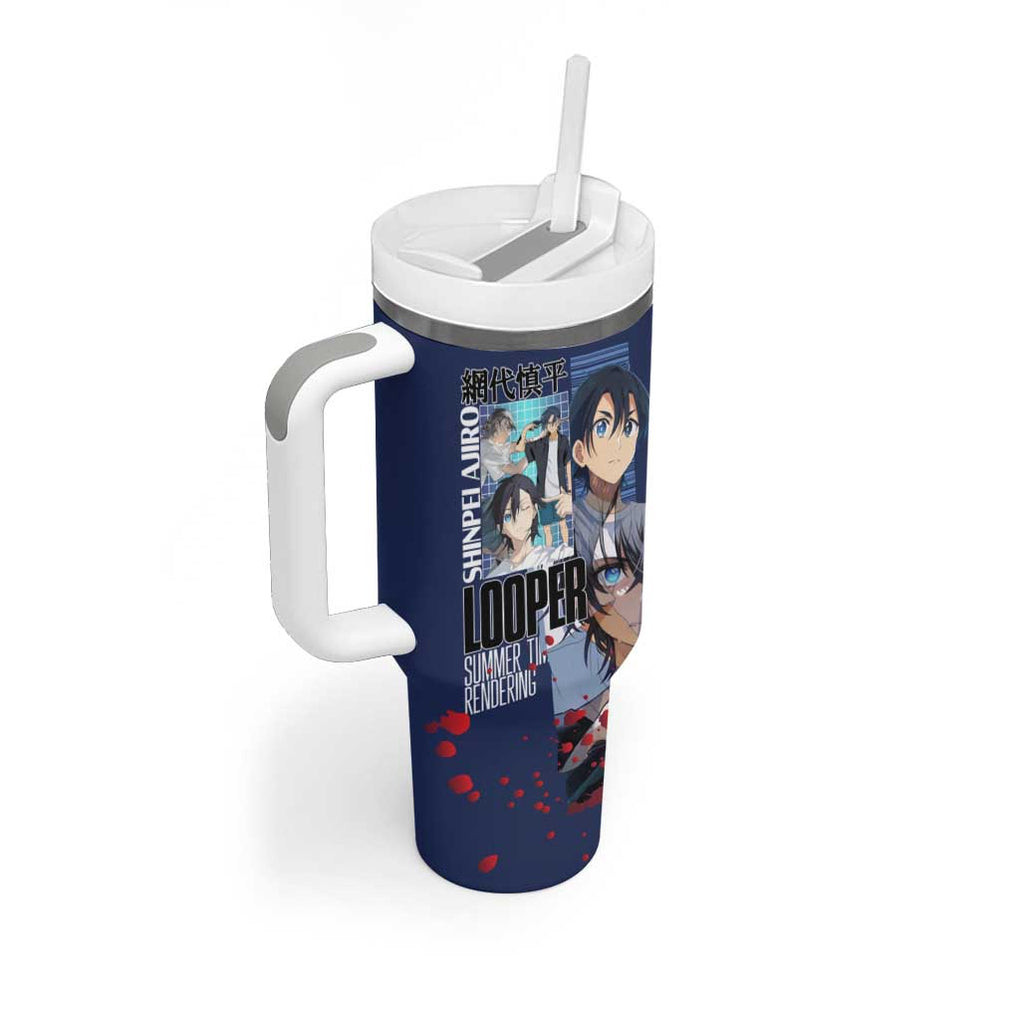 Ajiro Shinpei Summer Time Rendering Tumbler With Handle Japan Anime Style
