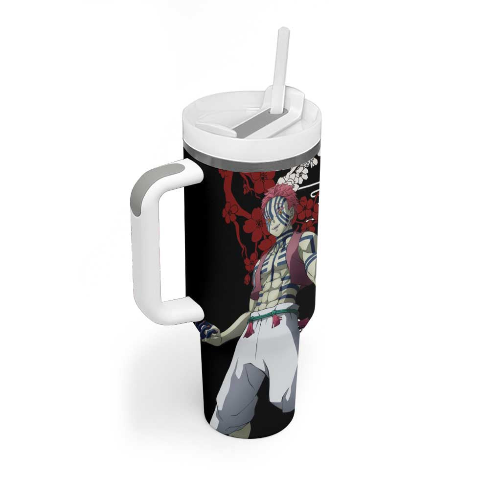 Akaza Demon Slayer Tumbler With Handle Anime Japan Style