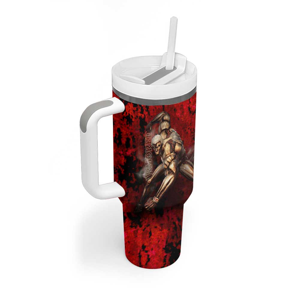 Aot Armored Titan Attack On Titan Tumbler With Handle Anime Style