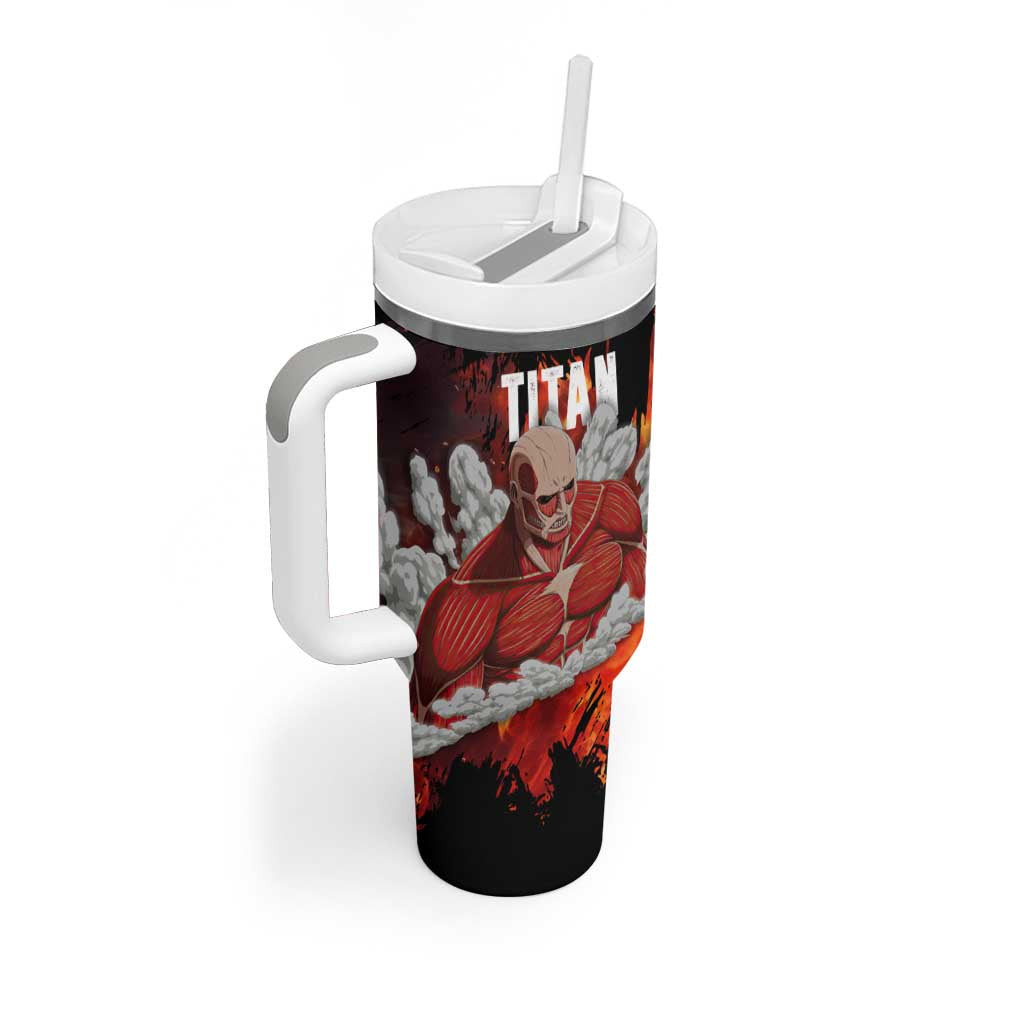 Aot Giant Titan Attack On Titan Tumbler With Handle Anime Style
