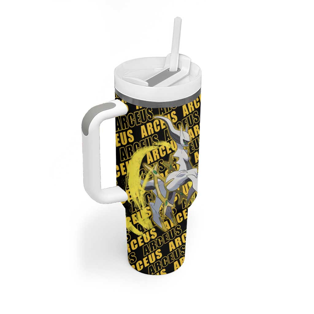 Arceus Pokemon Tumbler With Handle Anime Mix Pattern Style