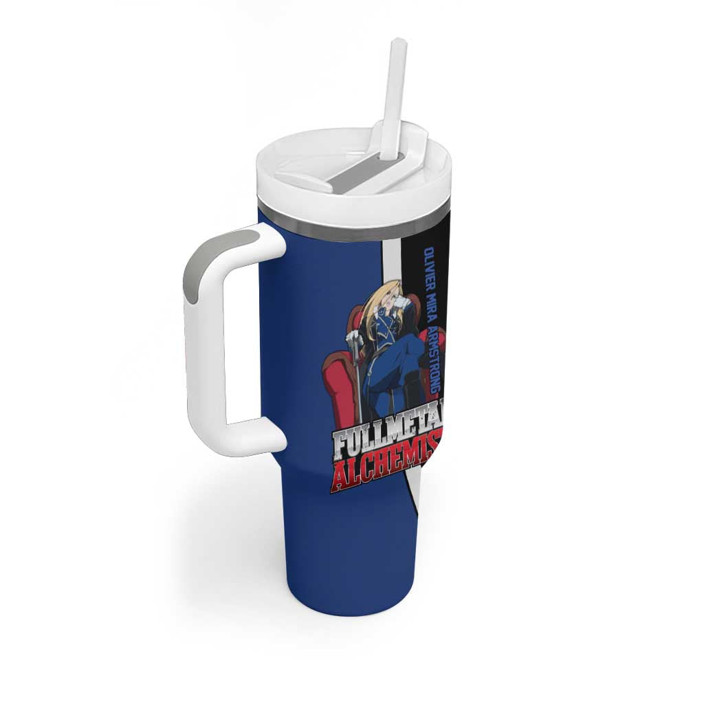 Armstrong Olivier Mira Fullmetal Alchemist Tumbler With Handle Anime Style