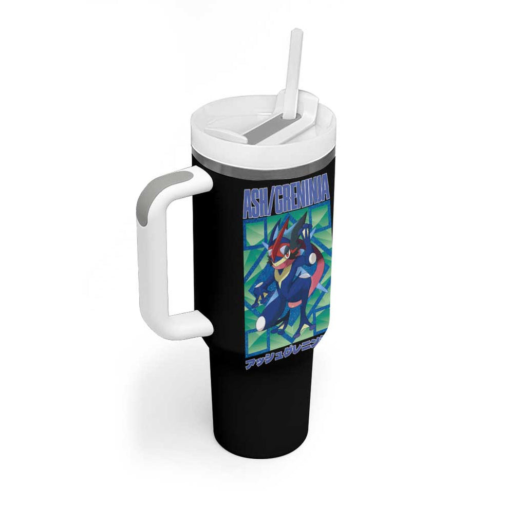 Ash Greninja Poke Tumbler With Handle Anime Style