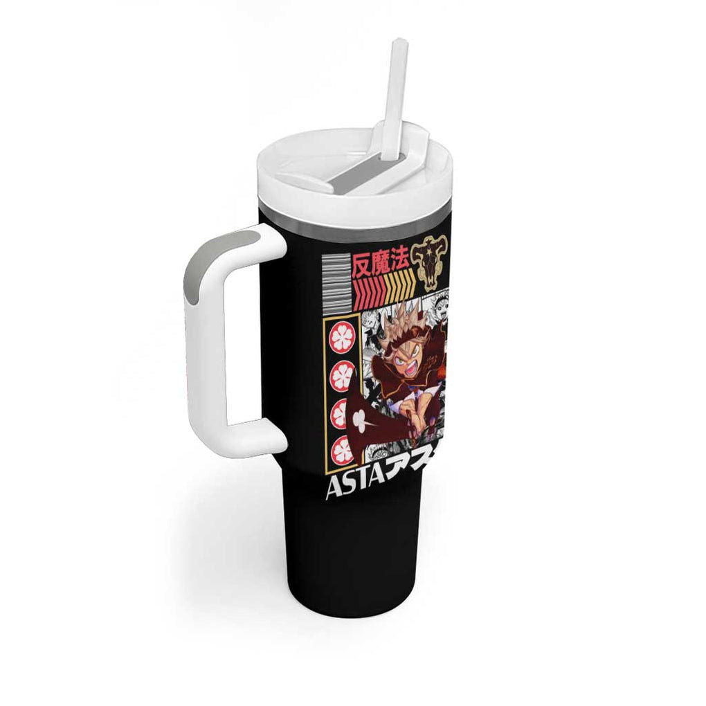 Asta V2 Black Clover Tumbler With Handle Anime Style