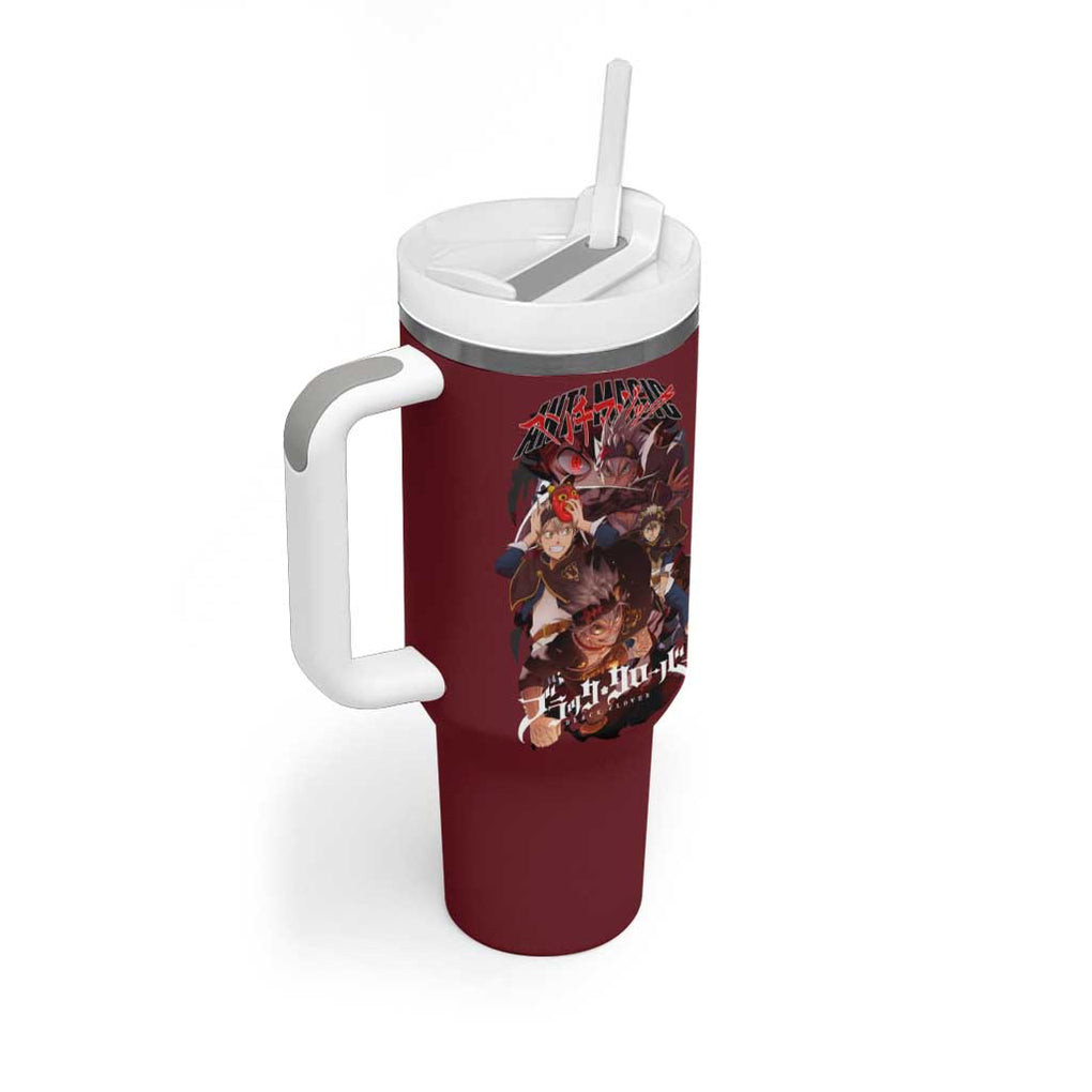 Asta V4 Black Clover Tumbler With Handle Japan Anime Style