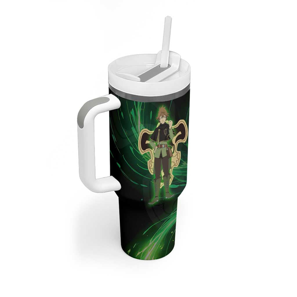 Black Bull Finral Roulacase Black Clover Tumbler With Handle Anime Style