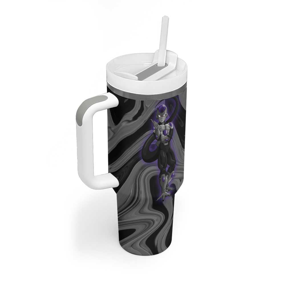 Black Frieza Dragon Ball Tumbler With Handle Anime Style