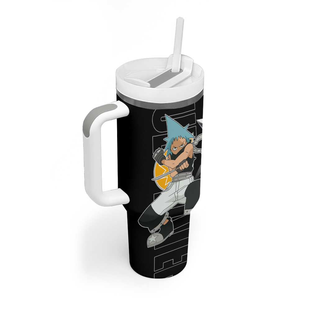 Black Star Soul Eater Tumbler With Handle Anime Style