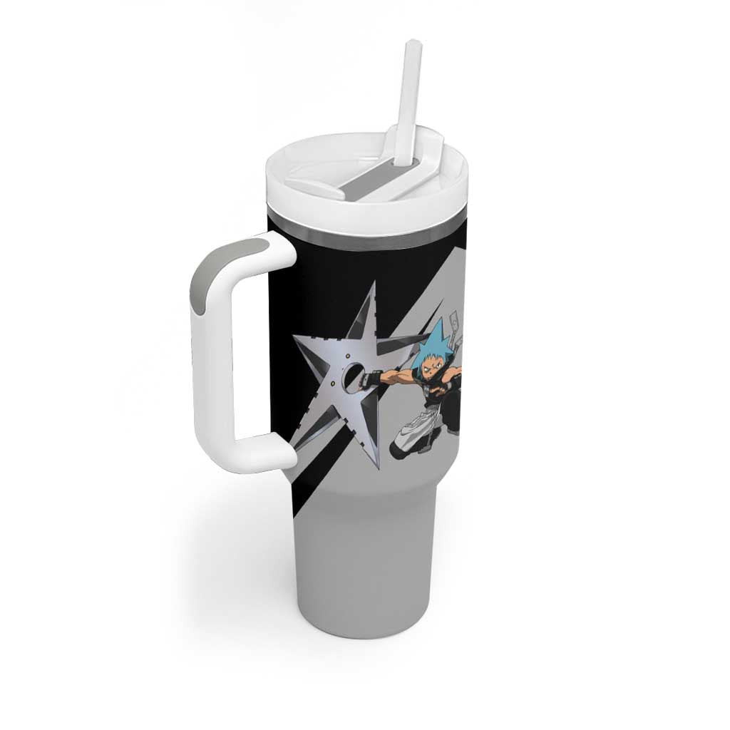 Black Star Soul Eater Tumbler With Handle Anime Style