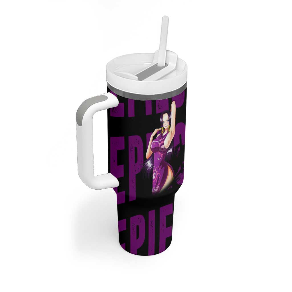 Boa Hancok One Piece Tumbler With Handle Anime Style
