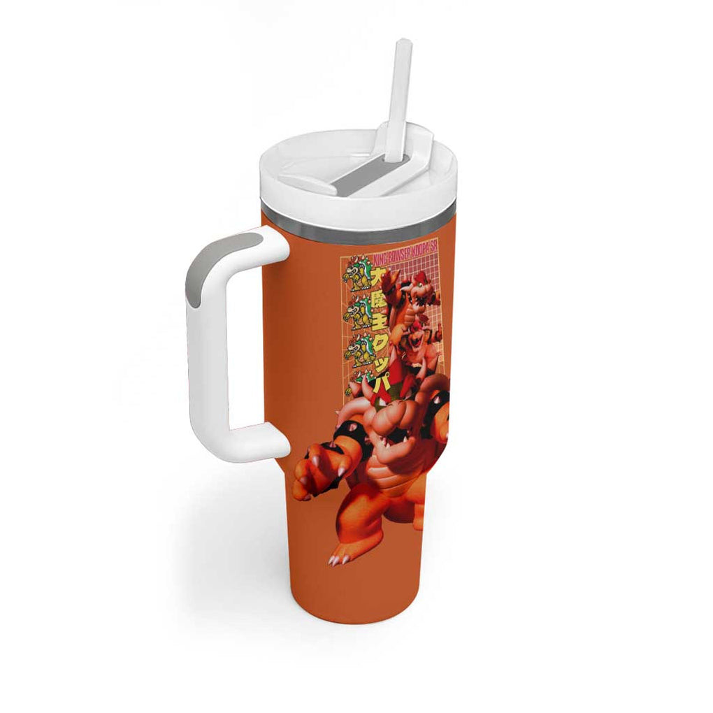 Bowser Mario Bros Tumbler With Handle Anime Style