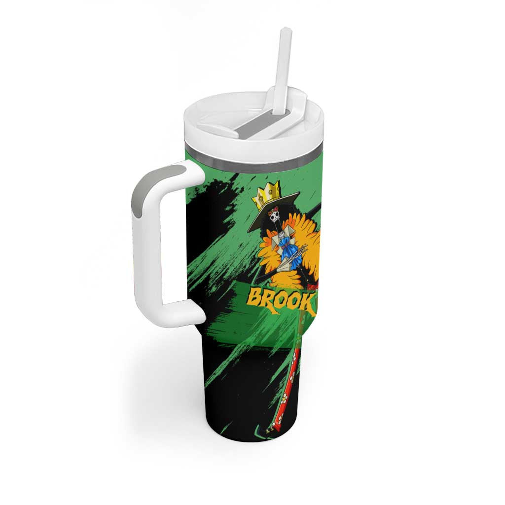 Brook One Piece Tumbler With Handle Anime Style