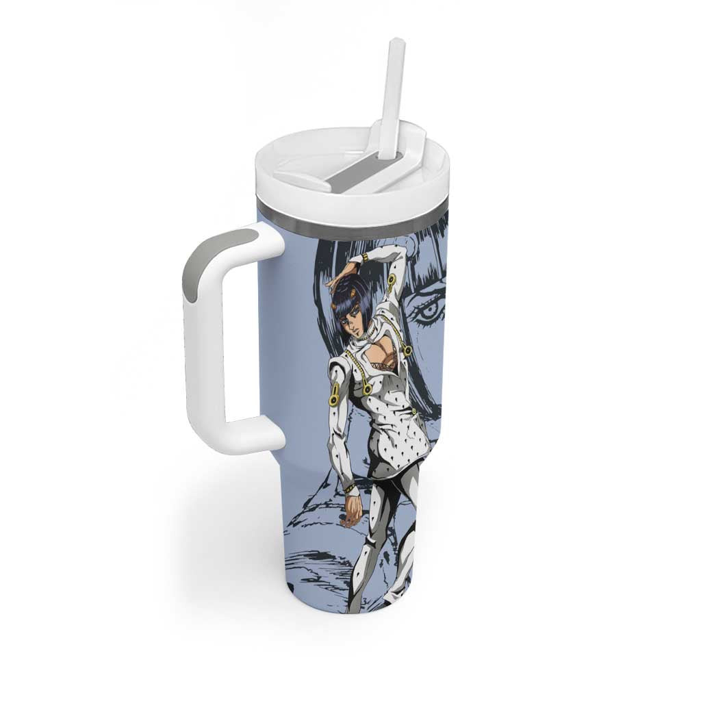 Bruno Bucciarati Jojo Bizarre Adventure Tumbler With Handle Anime Style