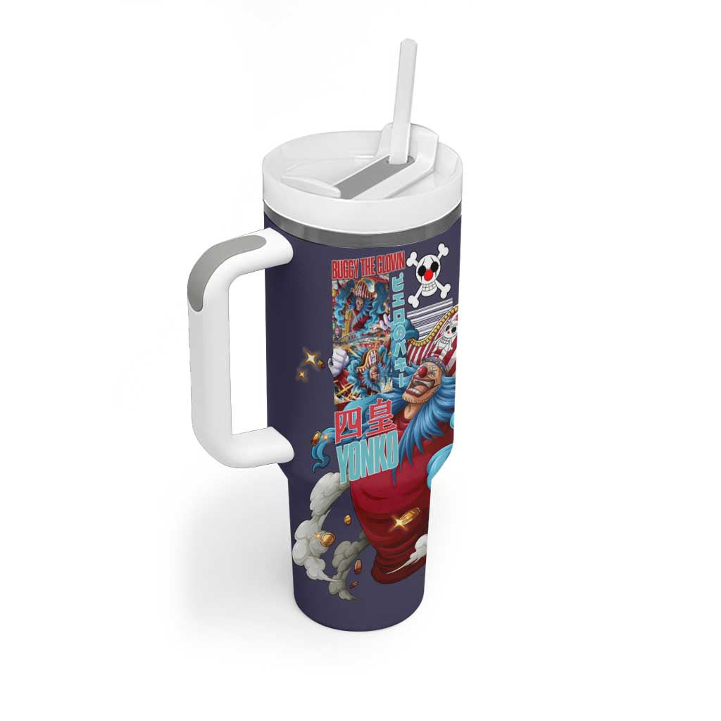 Buggy One Piece Tumbler With Handle Anime Style