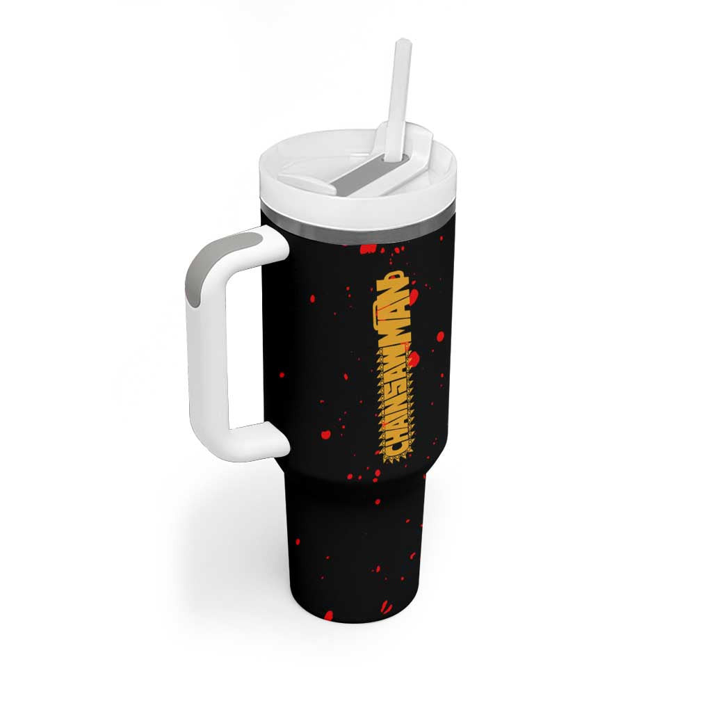 Chainsaw Man Tumbler With Handle Anime Style