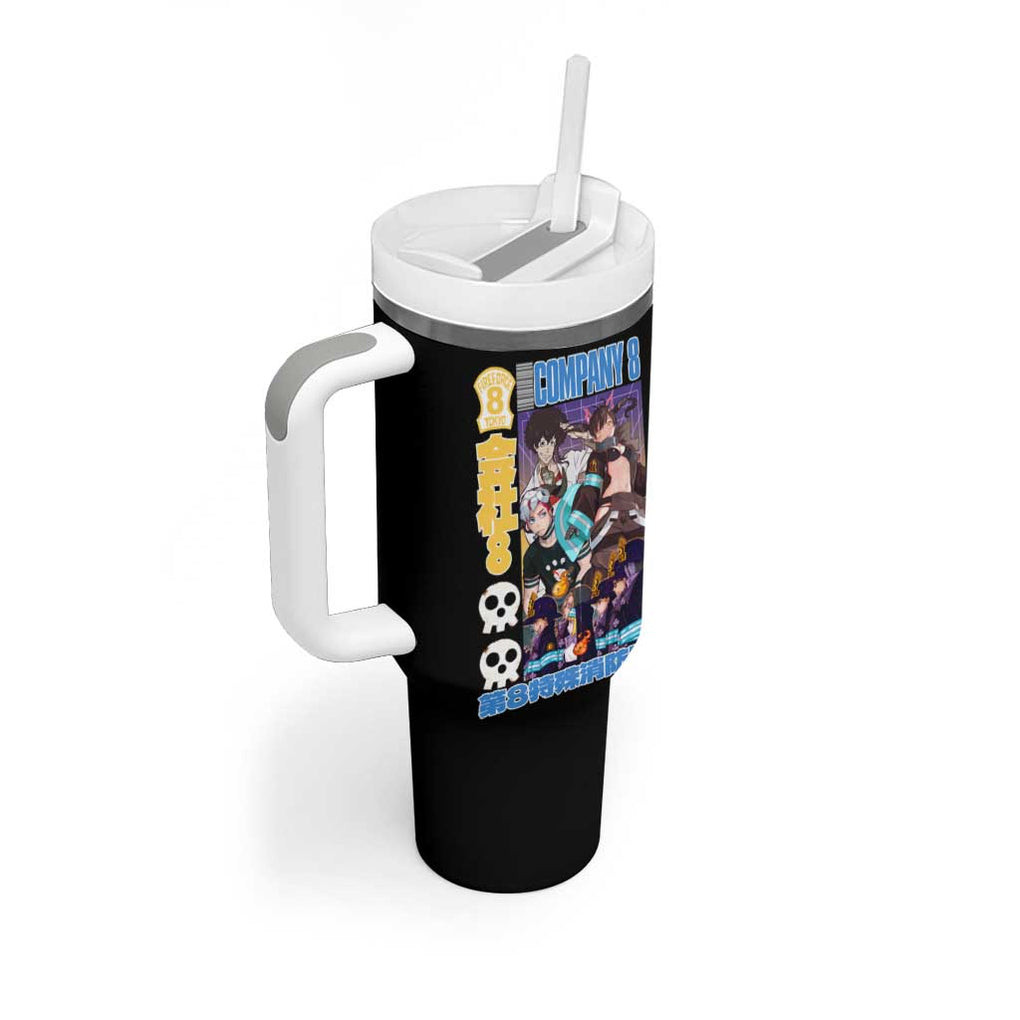 Company 8 Fire Force Tumbler With Handle Japan Anime Style