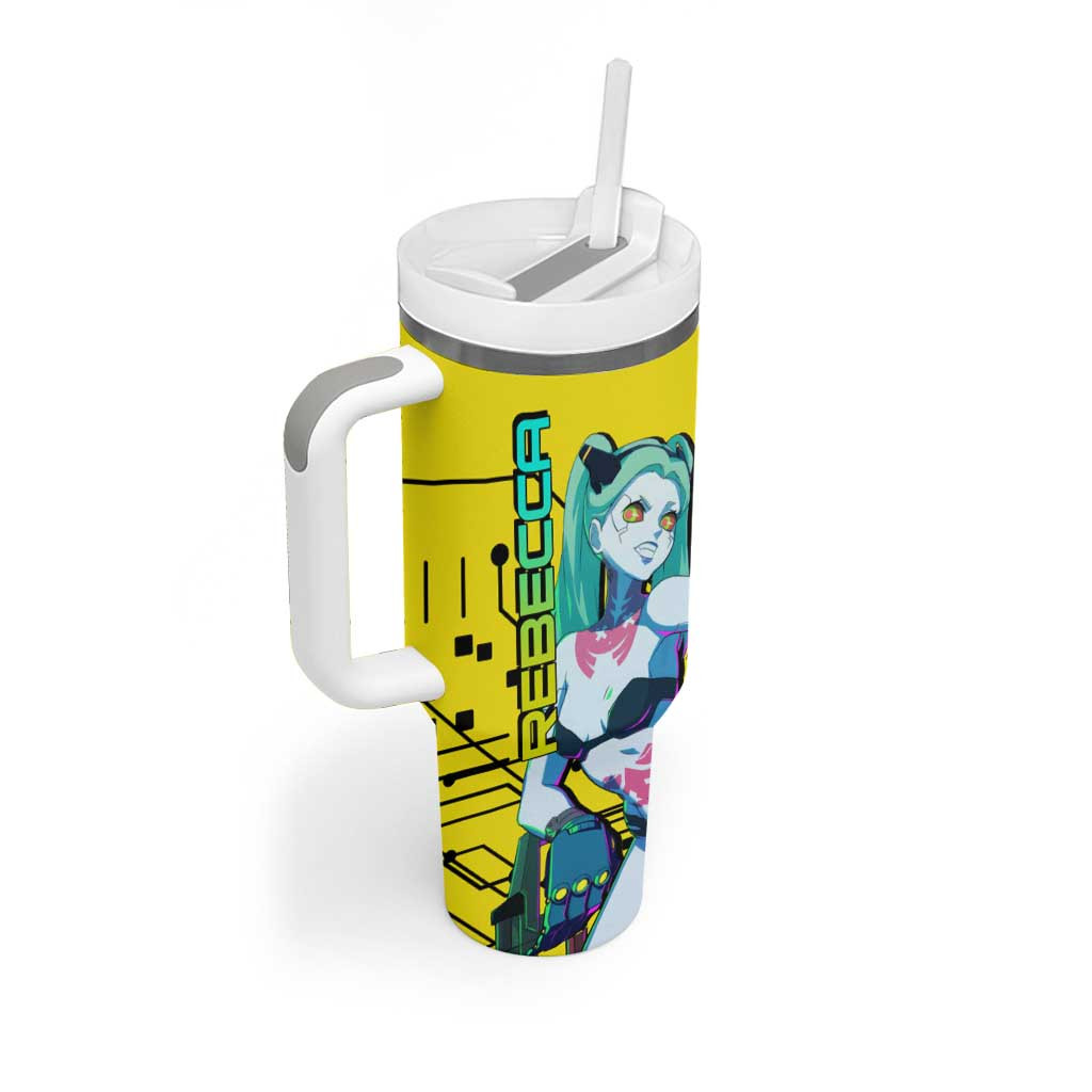 Cyberpunk Rebecca Tumbler With Handle Anime Style