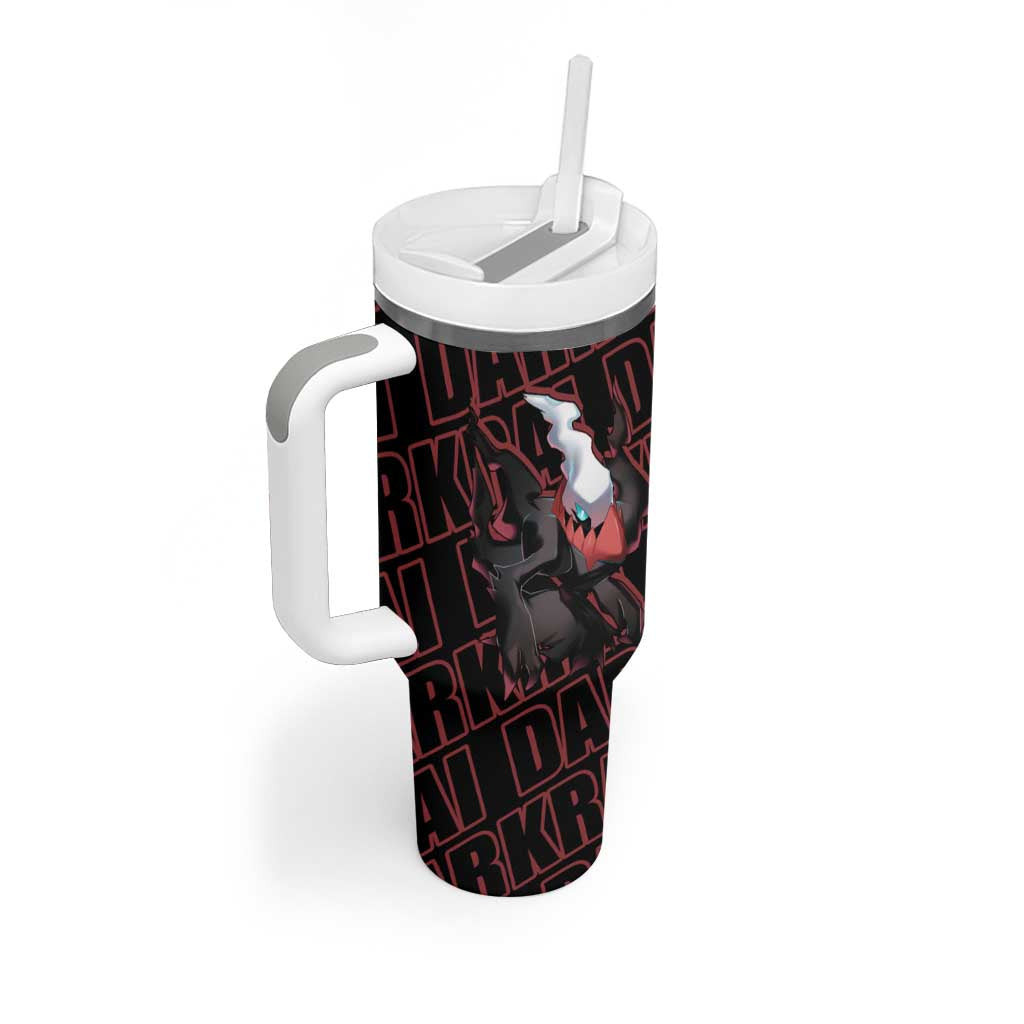 Darkrai Pokemon Tumbler With Handle Anime Text Pattern Style