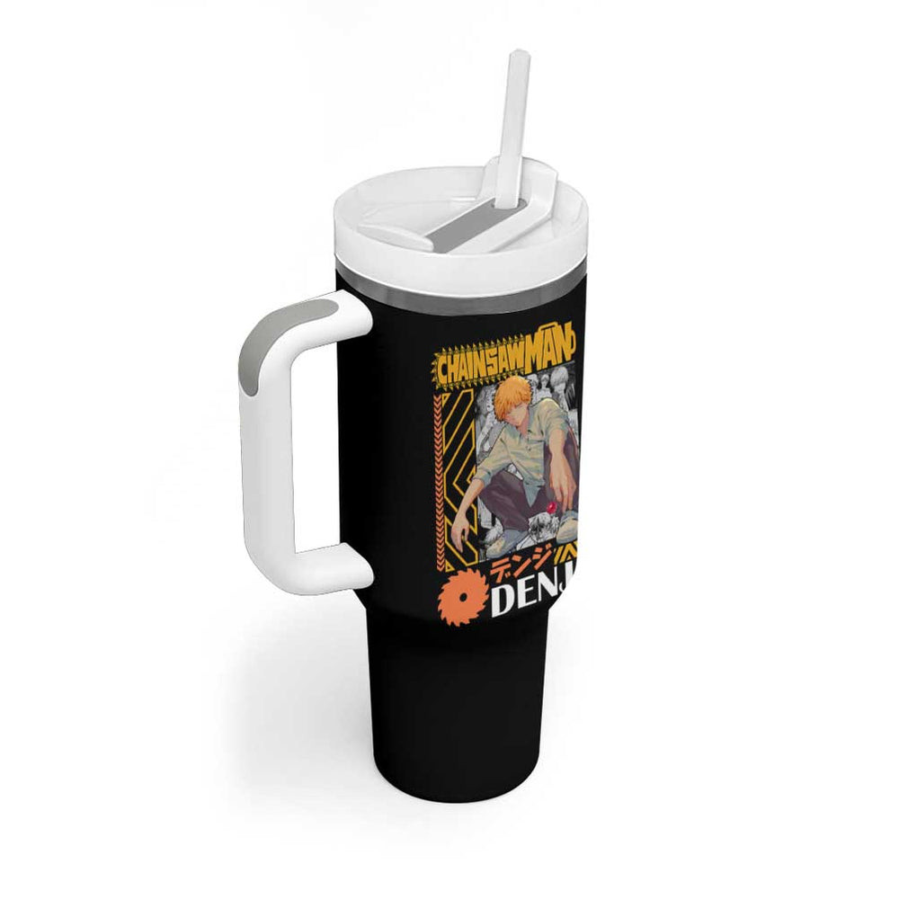 Denji V2 Chainsaw Man Tumbler With Handle Anime Style