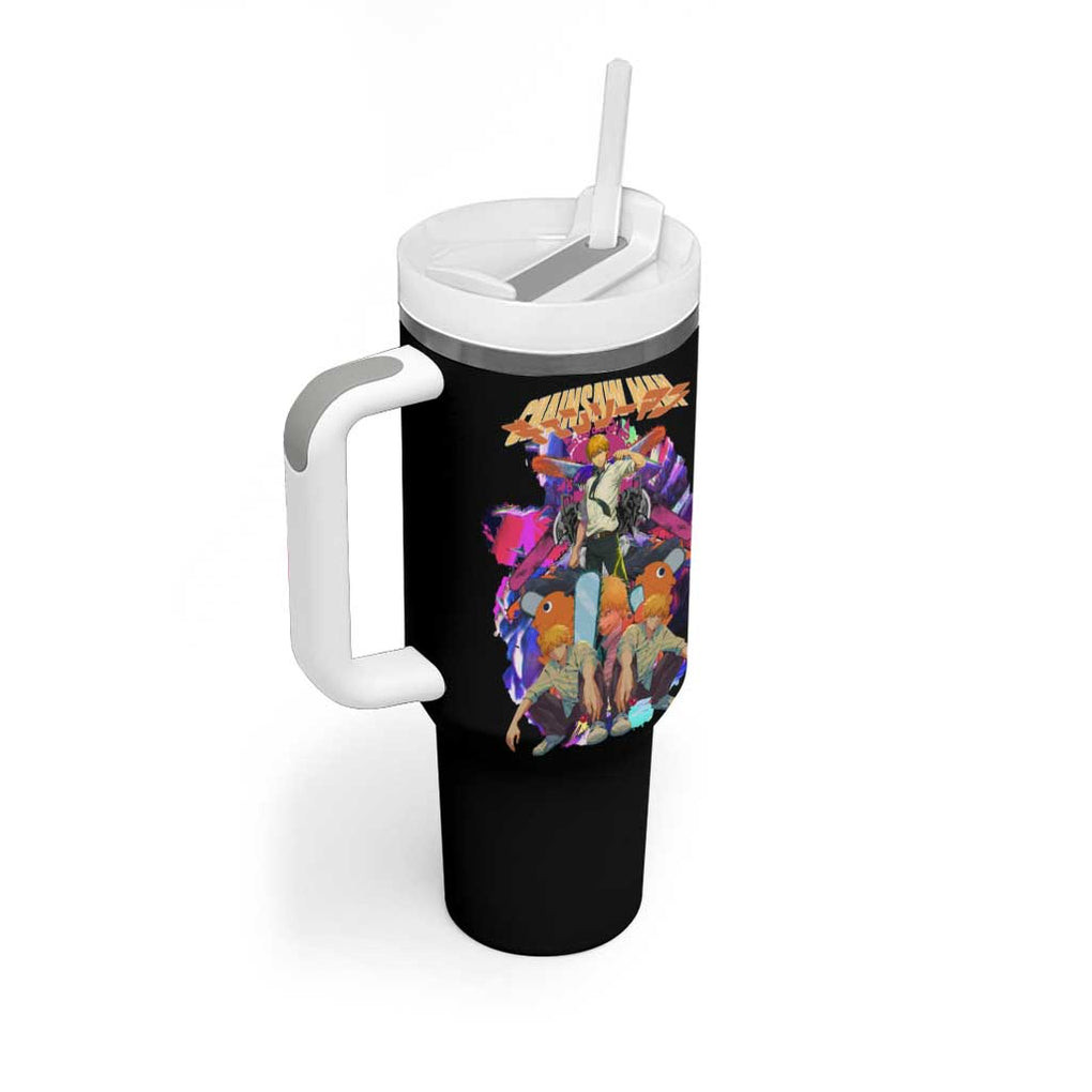 Denji V5 Chainsaw Man Tumbler With Handle Japan Anime Style
