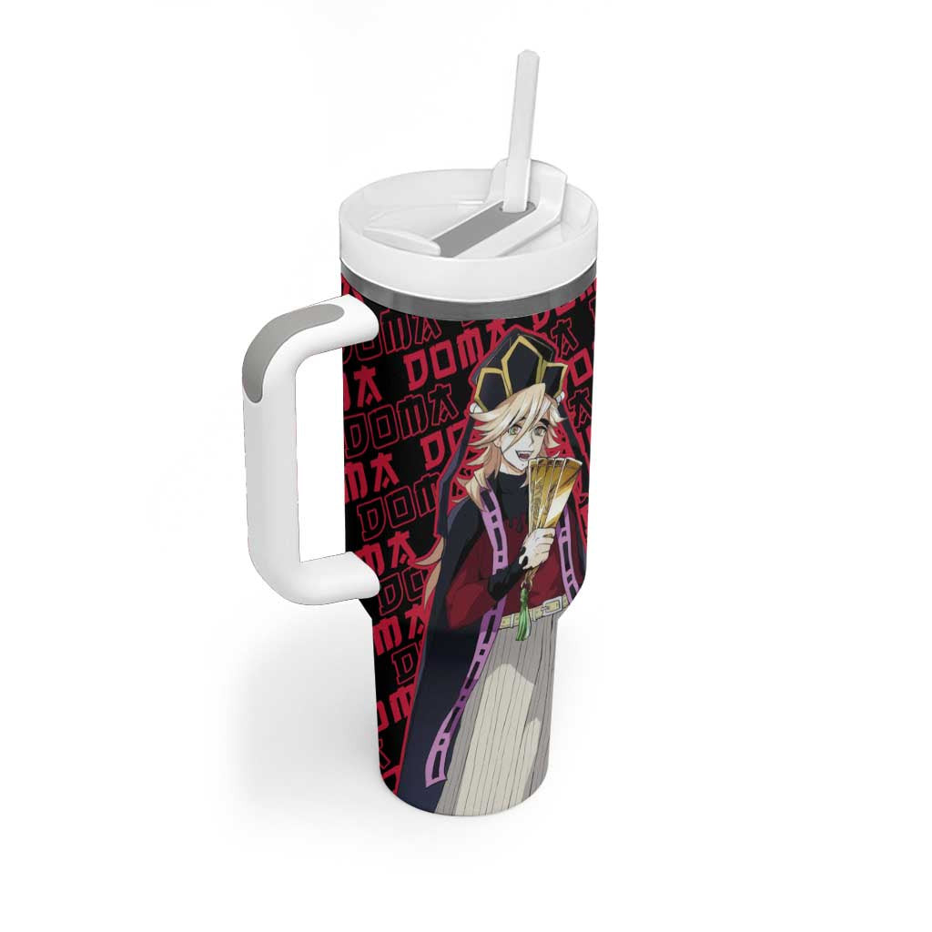 Doma Demon Slayer Tumbler With Handle Anime Mix Pattern Style