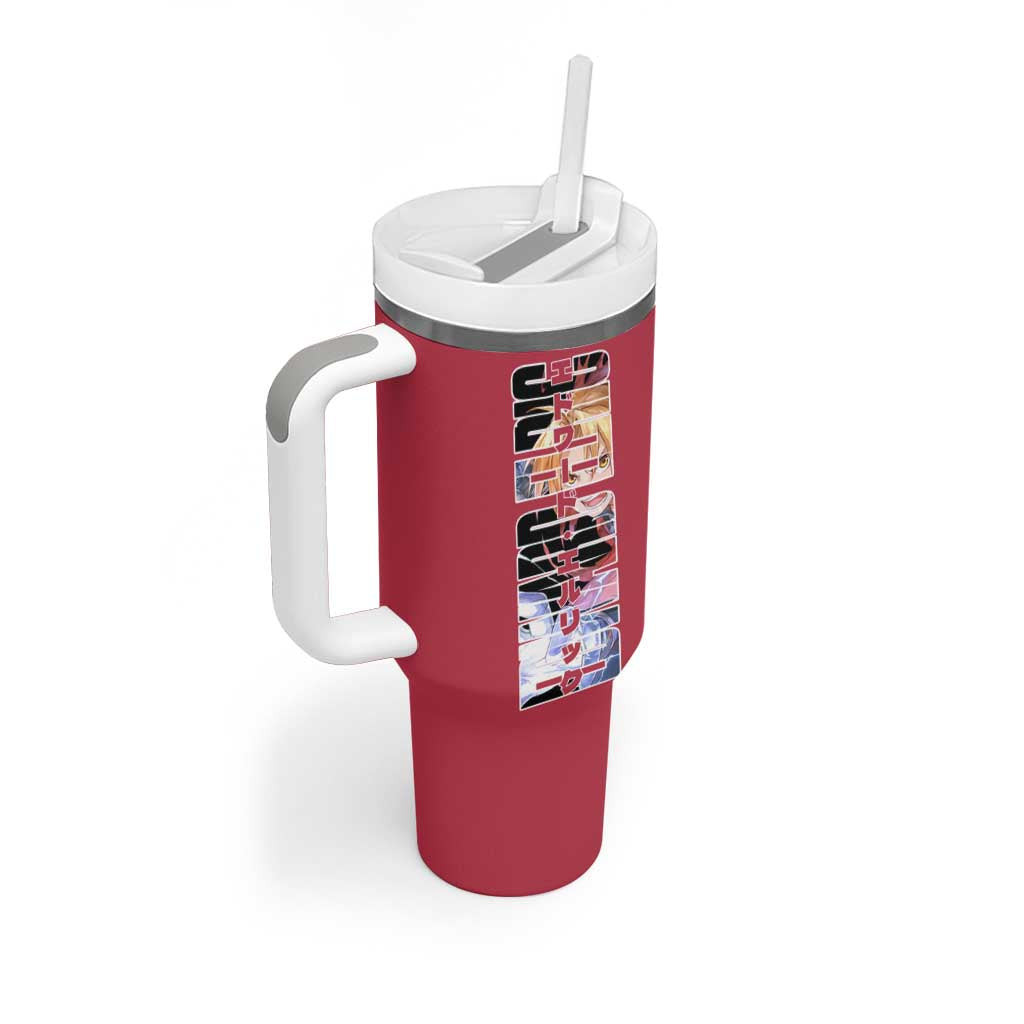 Edward Elric Fullmetal Alchemist Tumbler With Handle Anime Style