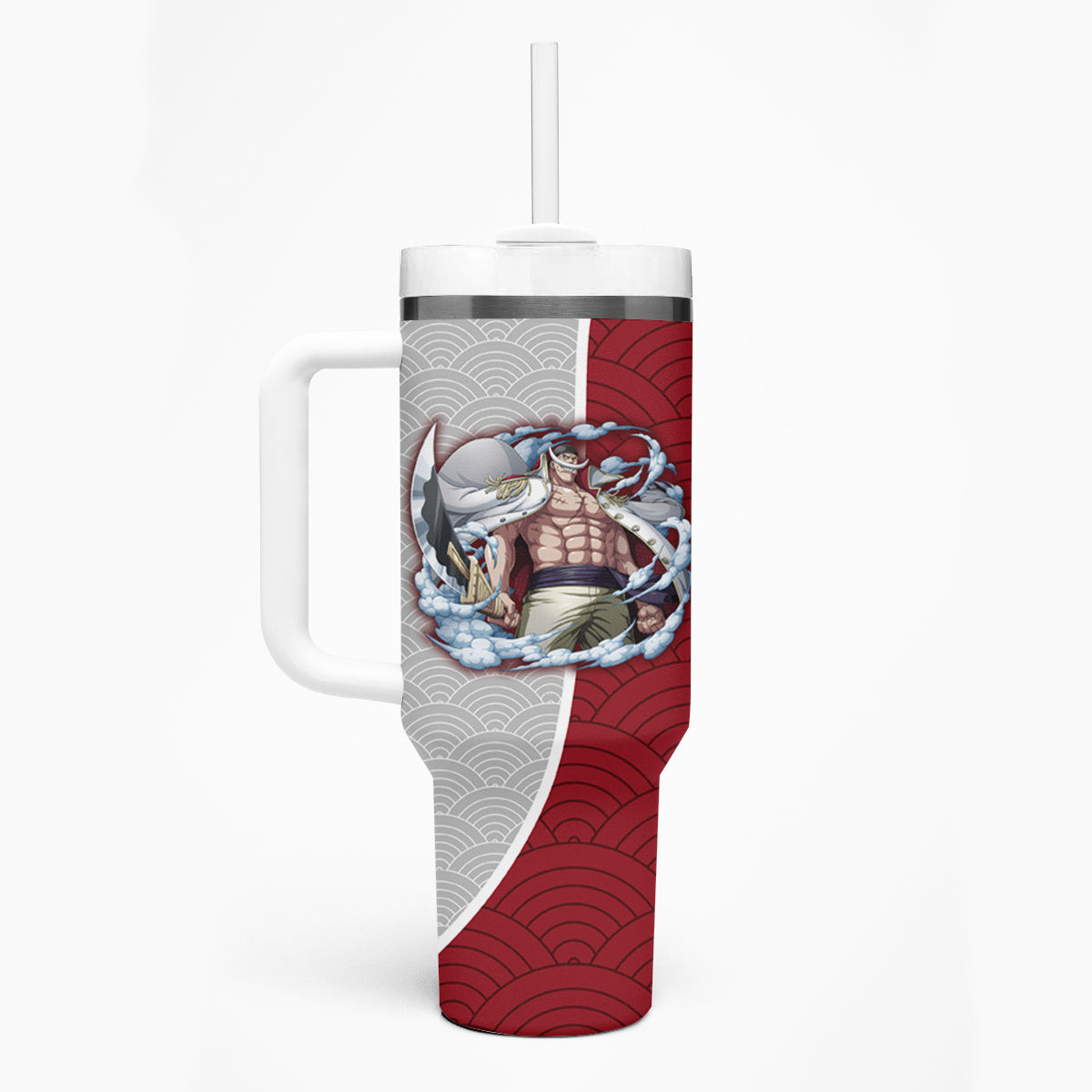 Edward Newgate One Piece Tumbler With Handle Anime Mix Japan Pattern Style