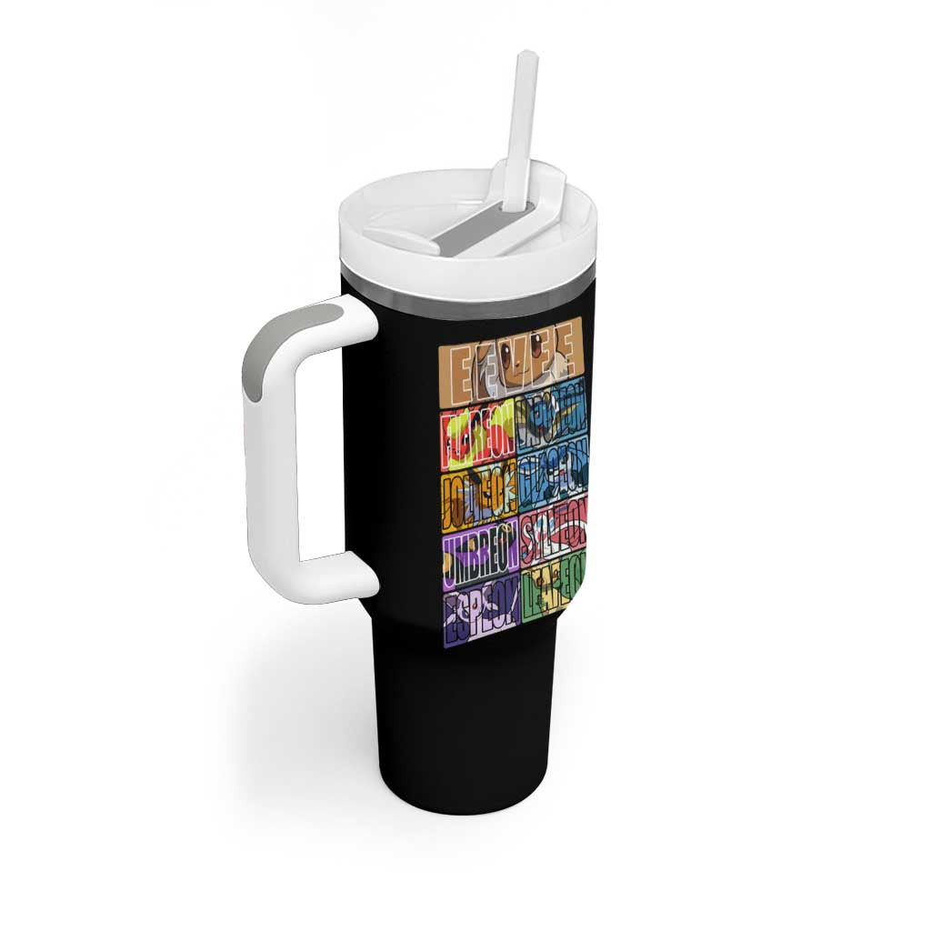 Eeveelution Pokemon Tumbler With Handle Anime Style