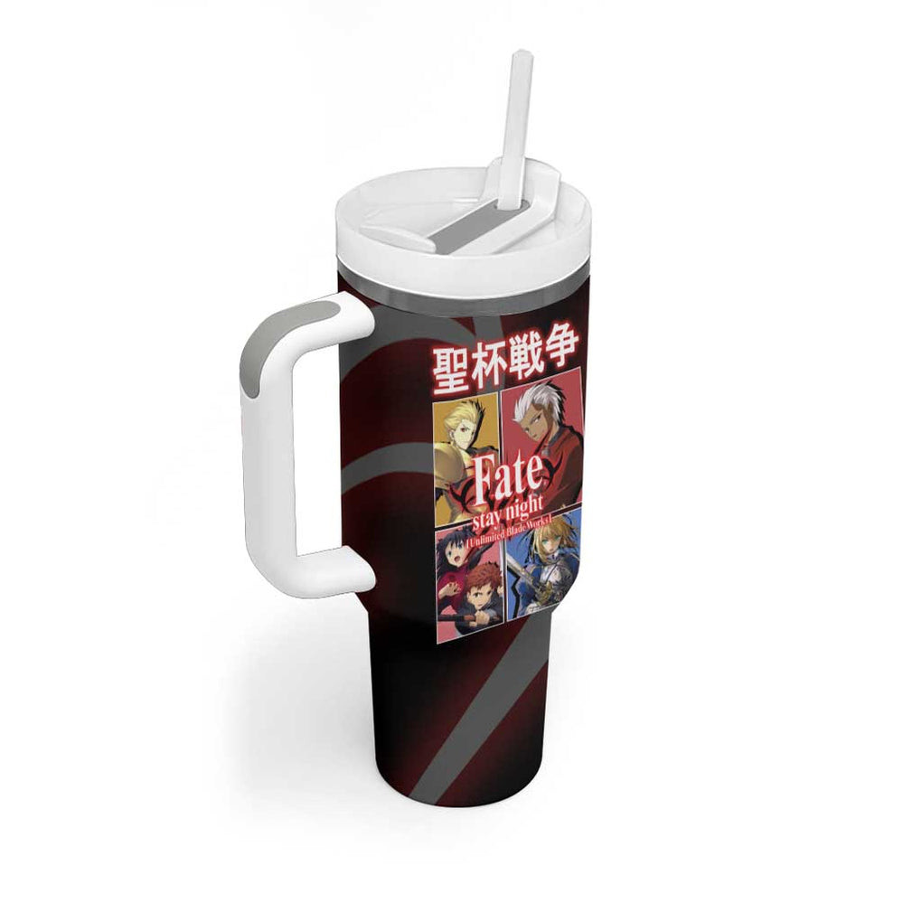 Fate Stay Night Unlimited Blade Works Tumbler With Handle Japan Anime Style