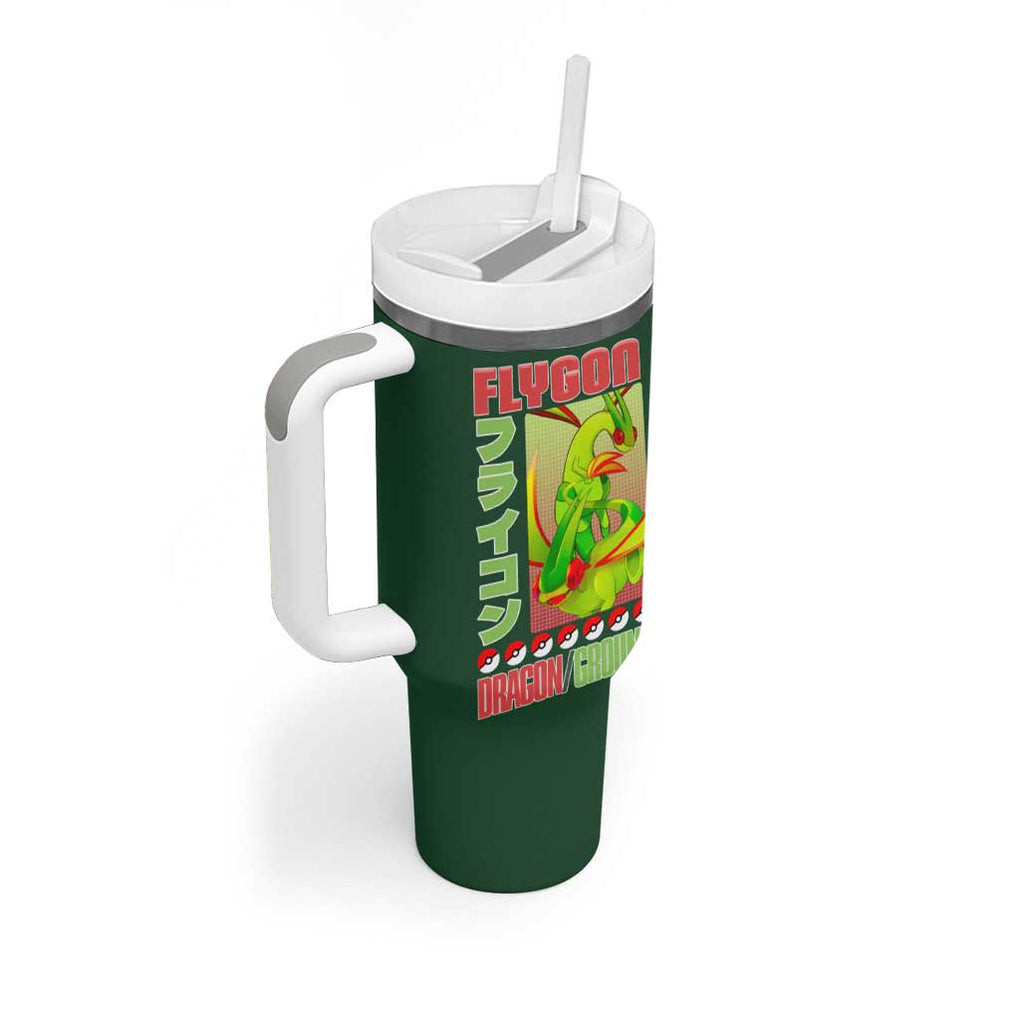Flygon Poke Tumbler With Handle Anime Style