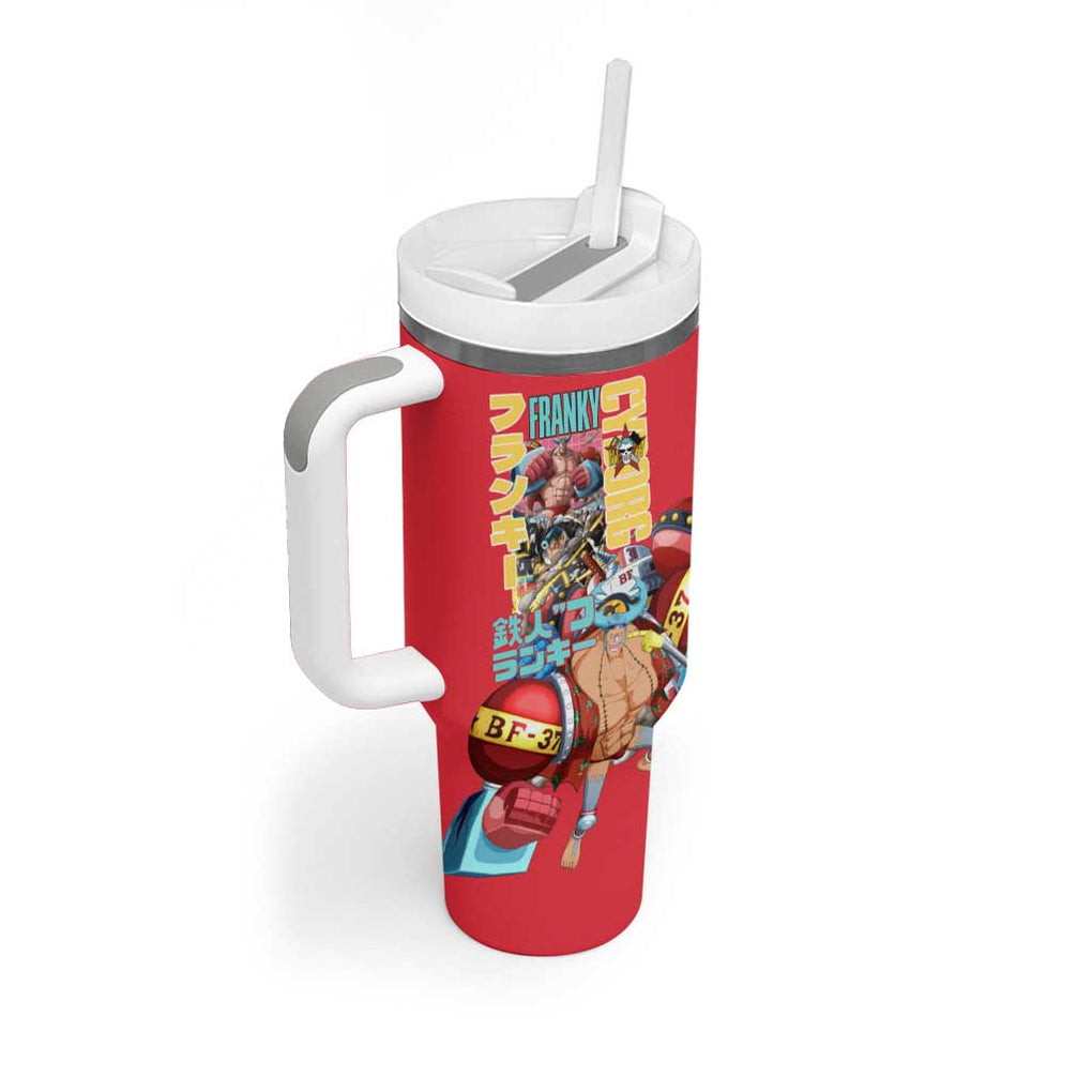 Franky V2 One Piece Tumbler With Handle Anime Style