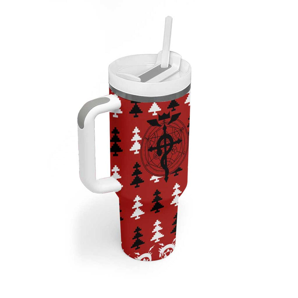 Fullmetal Alchemist Fullmetal Alchemist Tumbler With Handle Anime Mix Christmas Style