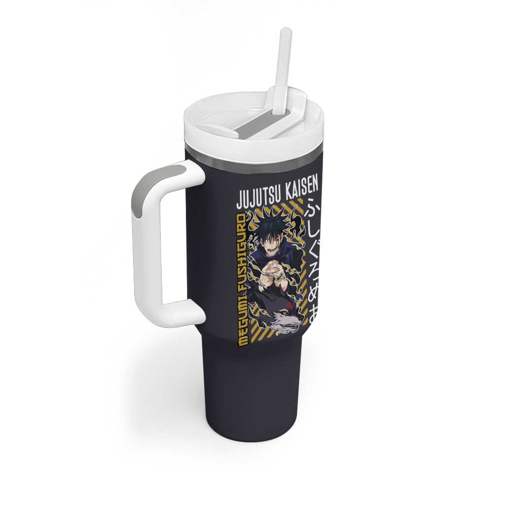 Fushiguro Megumi Jujutsu Kaisen Tumbler With Handle Anime Style