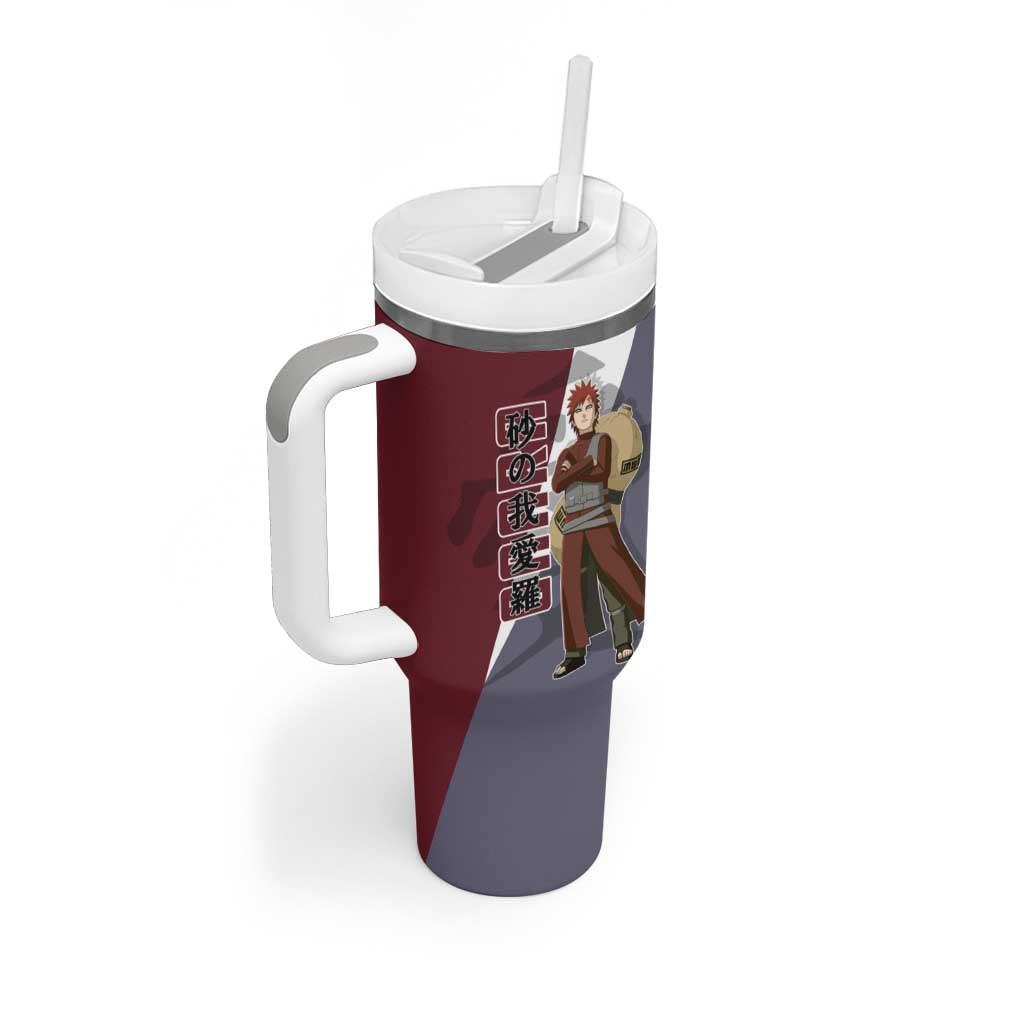 Gaara Naruto Tumbler With Handle Anime Style