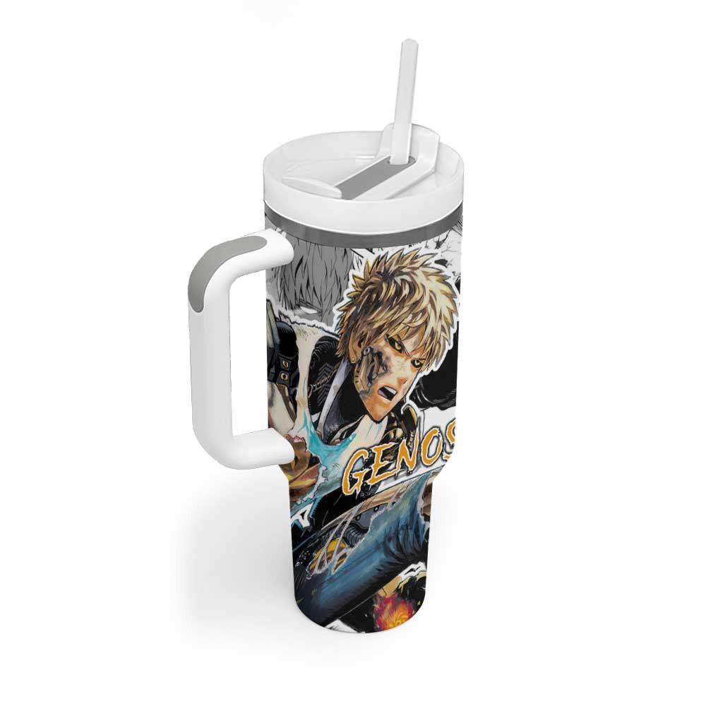 Genos One Punch Man Tumbler With Handle Anime Mix Manga Style