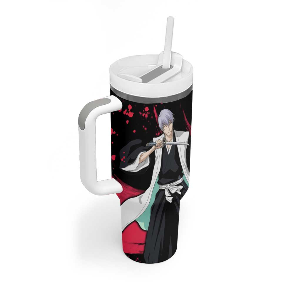Gin Ichimaru Bleach Tumbler With Handle Anime Style