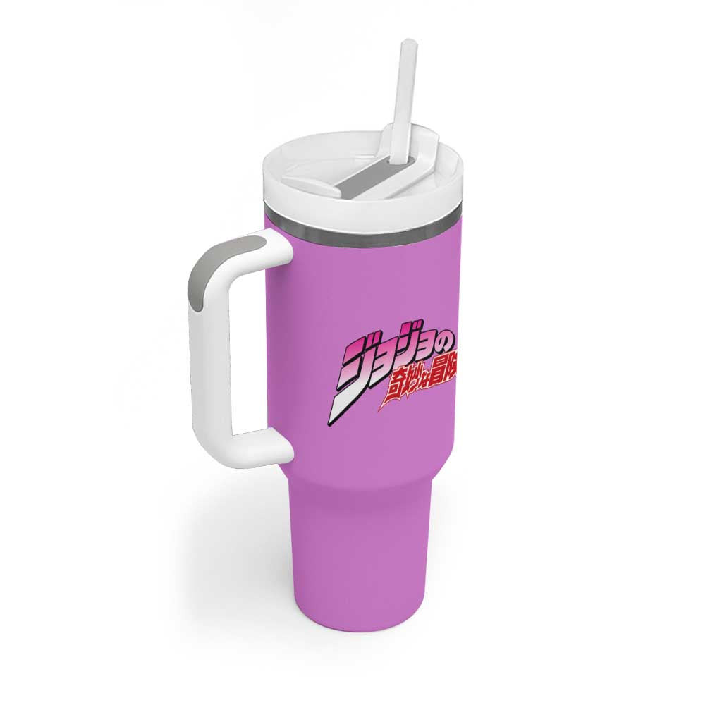 Giorno Giovanna Jojos Bizarre Adventure Tumbler With Handle Anime Style