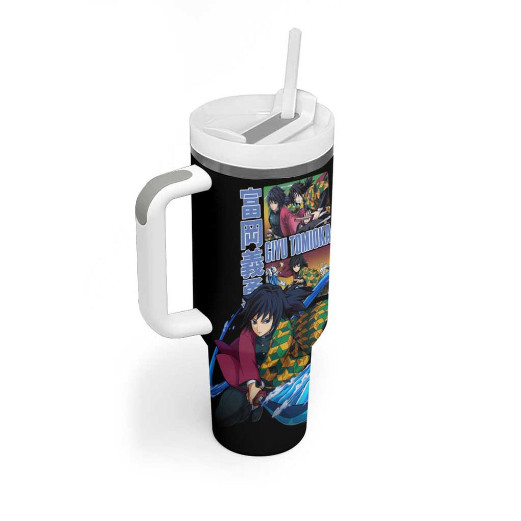 Giyu Tomioka V3 Demon Slayer Tumbler With Handle Anime Style