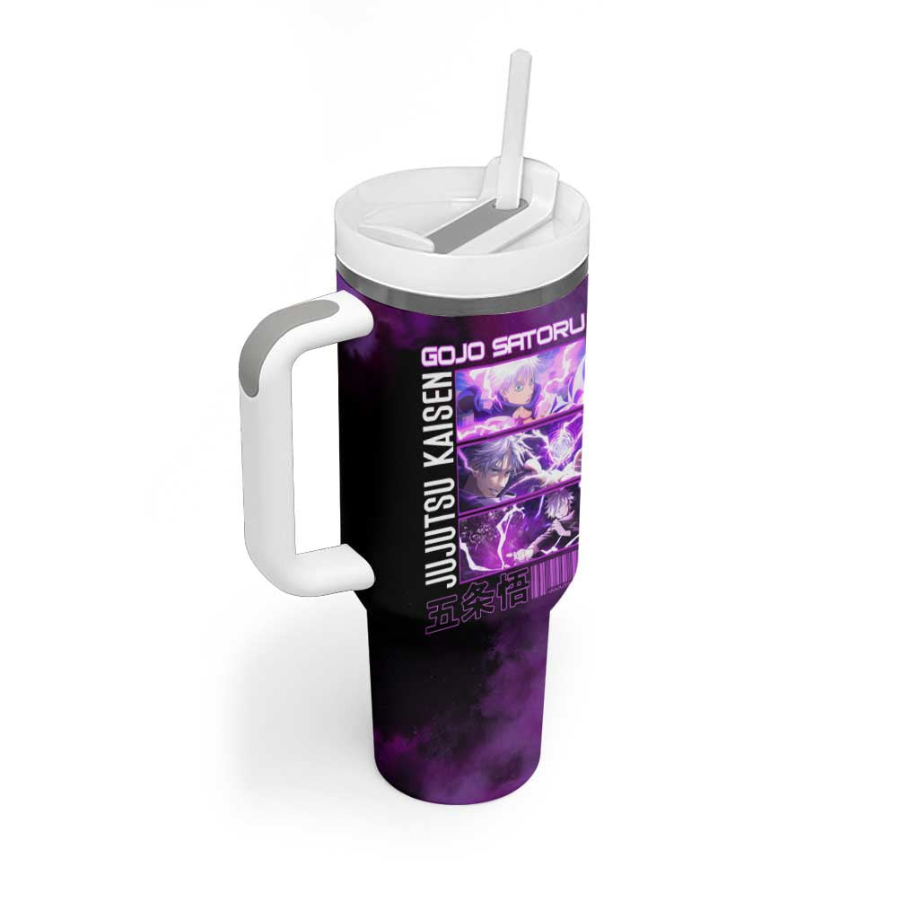 Gojo Satoru Hollow Purple Jujutsu Kaisen Tumbler With Handle Anime Style