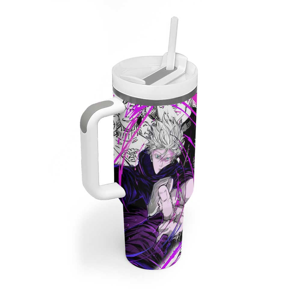 Gojo Satoru Jujutsu Kaisen Tumbler With Handle Pattern Anime Mix Manga Style