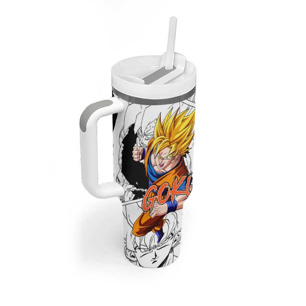 Goku Super Saiyan 2 Dragon Ball Tumbler With Handle Anime Mix Manga Style