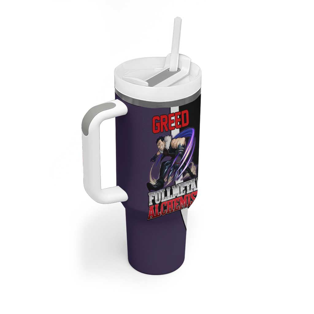 Greed Fullmetal Alchemist Tumbler With Handle Anime Style