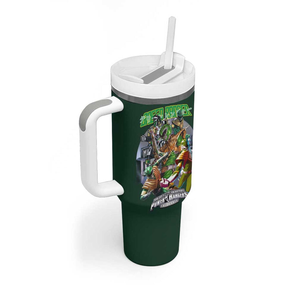 Green Ranger Mighty Morphin Power Rangers Tumbler With Handle Japan Anime Style