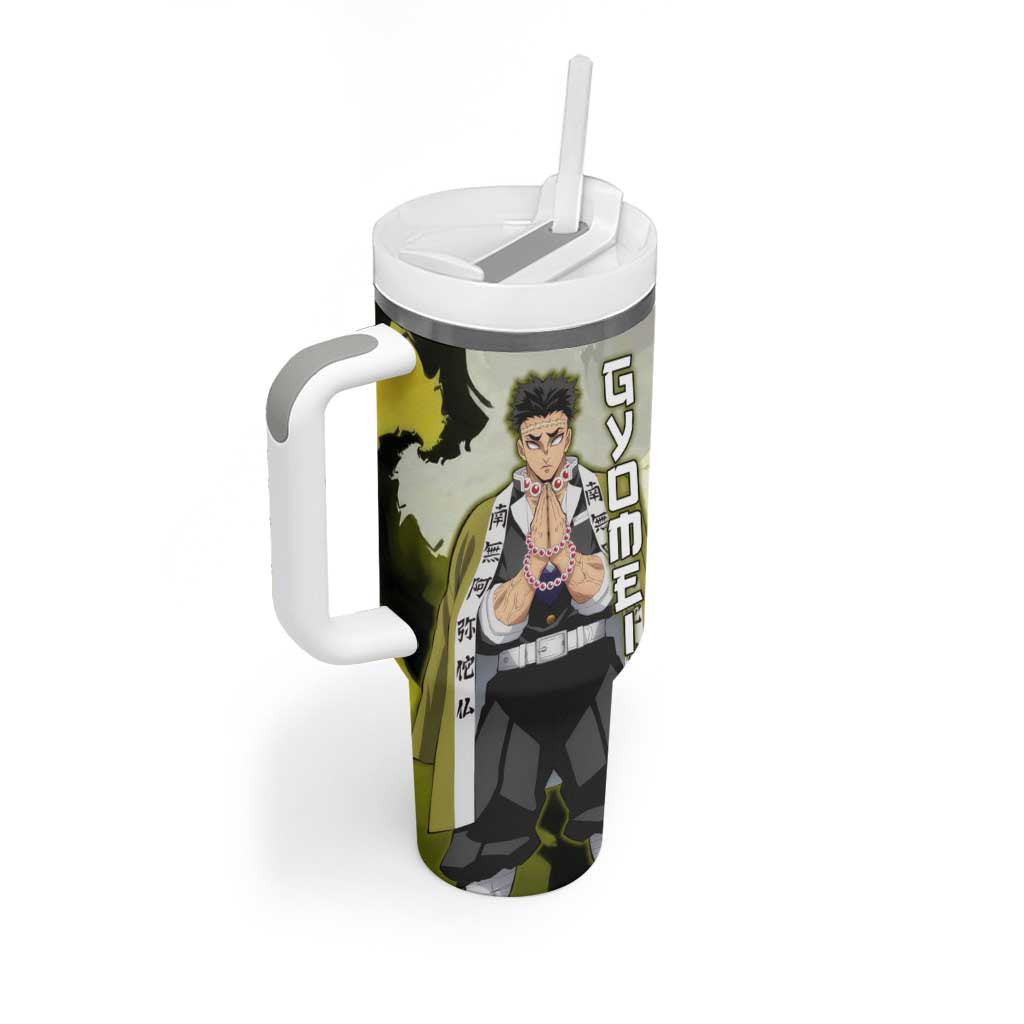 Gyomei Demon Slayer Tumbler With Handle Anime Style