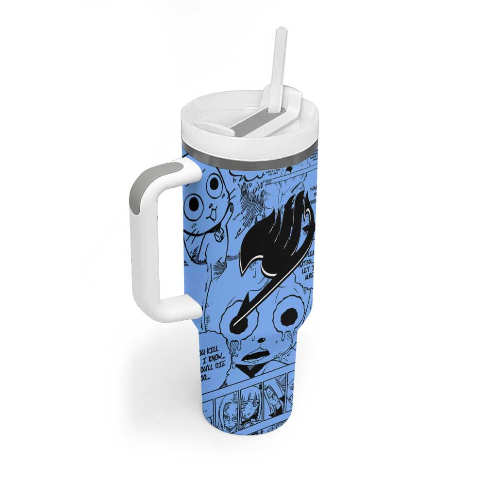 Happy Fairy Tail Tumbler With Handle Anime Mix Manga Style