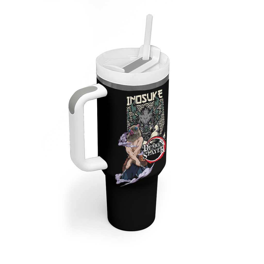 Hashibira Inosuke Demon Slayer Tumbler With Handle Anime Style