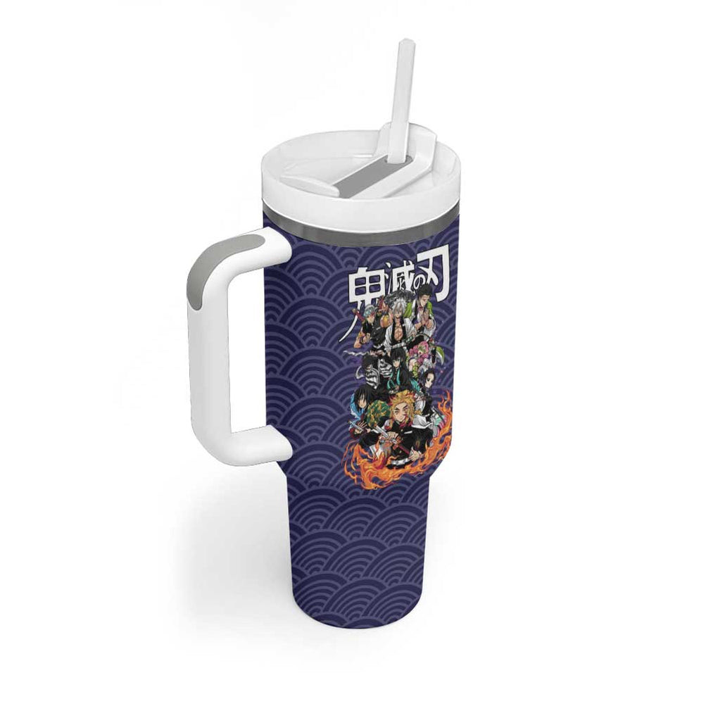 Hashira Team Demon Slayer Tumbler With Handle Anime Style