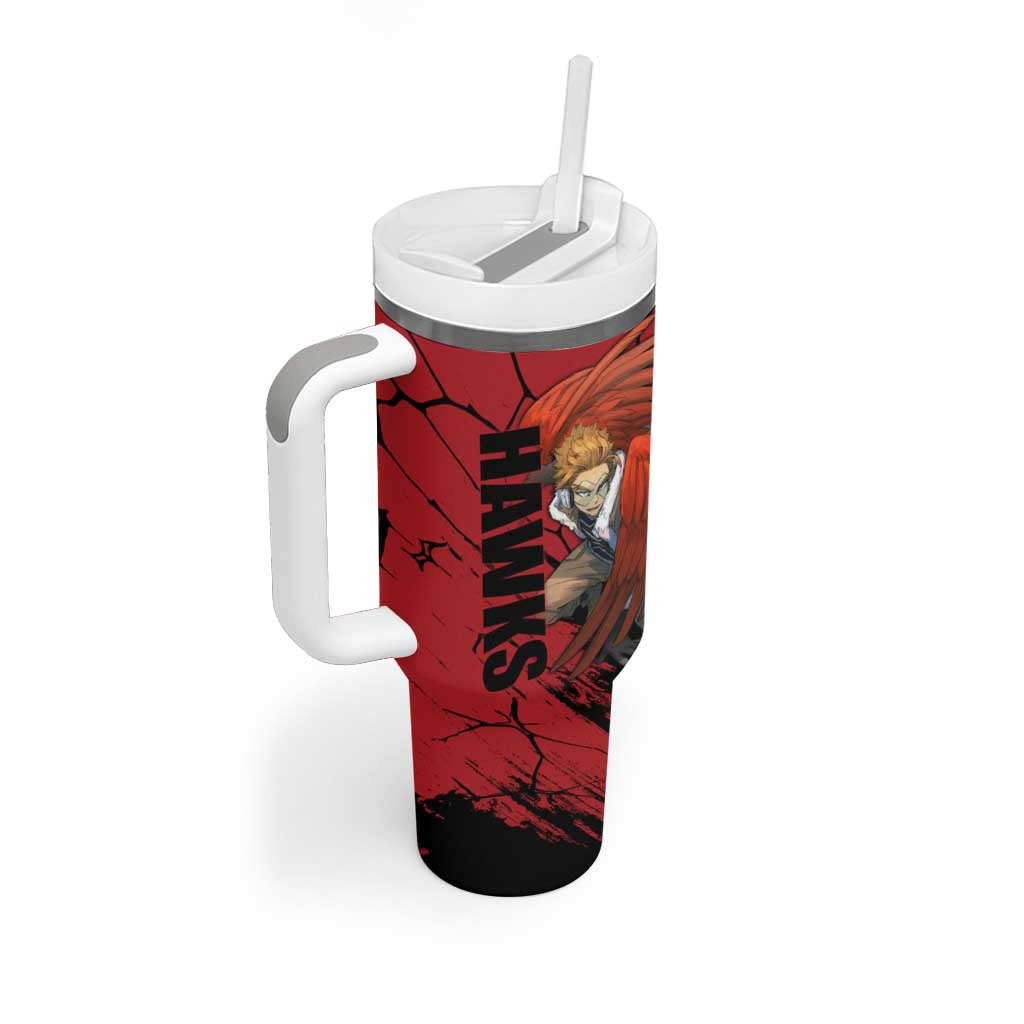 Hawks My Hero Academia Tumbler With Handle Anime Style