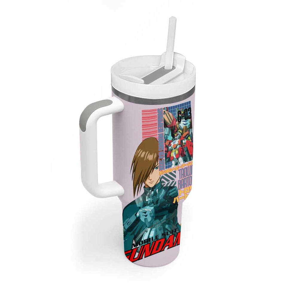 Heavyarms X Trowa Barton Gundam Wing Endless Waltz Tumbler With Handle Anime Style