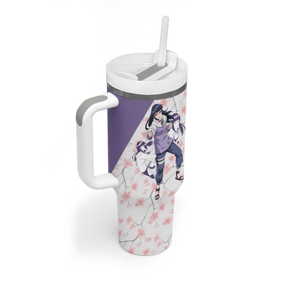 Hinata Hyuga Naruto Tumbler With Handle Anime Style